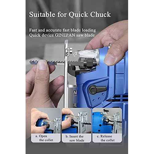 Jigsaw Blades T Shank 20PCS T101AO with Case, Compatible with Dewalt Bosch Black and Decker Jig Saw Blades Set for Wood, 3 in. 20 TPI Curved & Scrolling Fine Finish Cuts