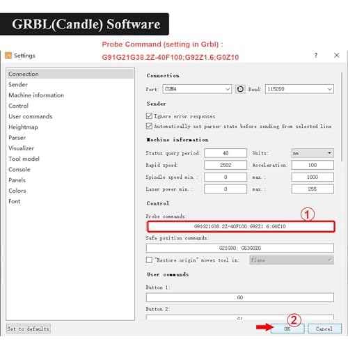 3018 Pro CNC Engraving Router Setting Touch Probe, Z-Axis Touch Plate for calibration Z-Axis Position, Compatible with Grbl/Mach 3 Controller