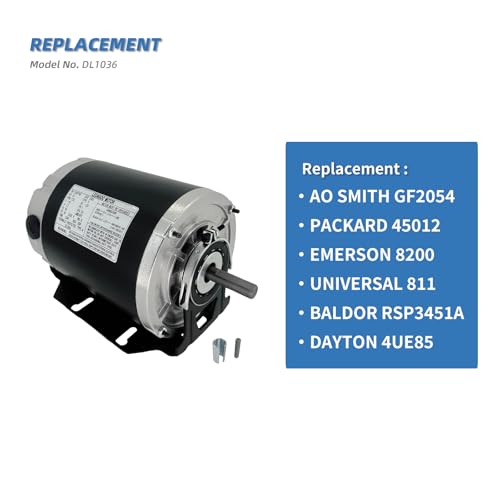 1/2HP Electric Blower Motor 115V 1725RPM 48 Frame Belt Drive Replacement