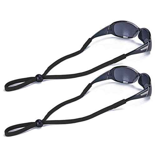 SHINKODA Adjustable Glasses Strap for Adults and Kids | 2-Pack Eyewear Retainer Cord for Reading, Safety, Sports & Sunglasses