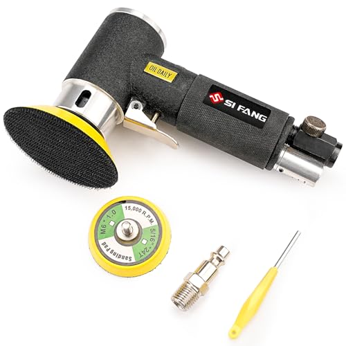 SI FANG 2'' & 3'' Mini Orbital Air Sander High Speed Pneumatic Polisher - Air Sander Only