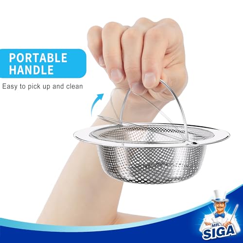 Stainless Steel Sink Strainer 2 Pack - Kitchen & Utility Drain Filter