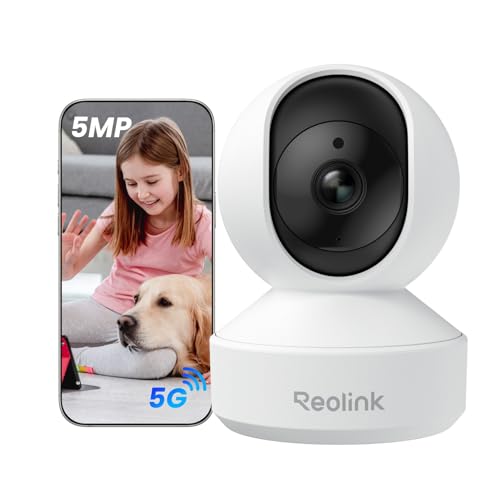 REOLINK E1 Pro 3K Dual-Band Wi-Fi Indoor Camera 5MP White for Baby & Pets