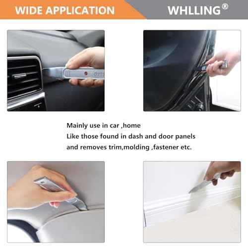 4140 Pry Bar Removal Tool, Pry Tool Pry Bar, Automotive Panel Removal Tool for Removing Auto Trim Interior, Demolishing Flooring and Roofing, Trim Removal Tool, Metal Pry Tool