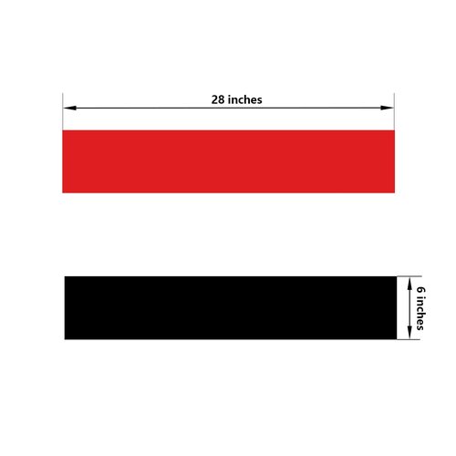 GALOFAY Silicone Door Kick Plate 28 inches, Self Adhesive Flexible Rubber Tape Stick On Scratches Protector Plates, Suitable for 24"-28" Doors, 6"x 28" Black