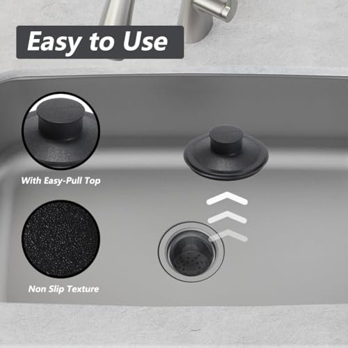 Jayen Replacement Sink Stopper for 3.5-Inch Kitchen Drains - Compatible with Kohler, Waste King, Whirlpool