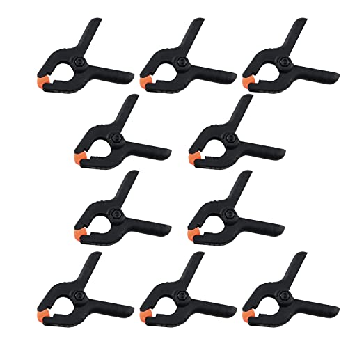 Nylon Spring Clamp JianLing 10pcs 2" Black Plastic Quick Grips Clips Grip Model Making Jewellery Craft Tools