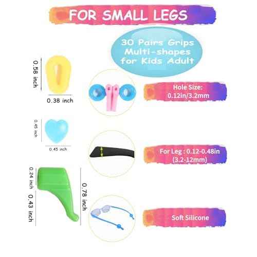 Eye Glasses Ear Grippers,Silicone Eyeglasses Ear Grip Eyewear Retainer-Sports Ear Grips for Glasses Ear Hooks