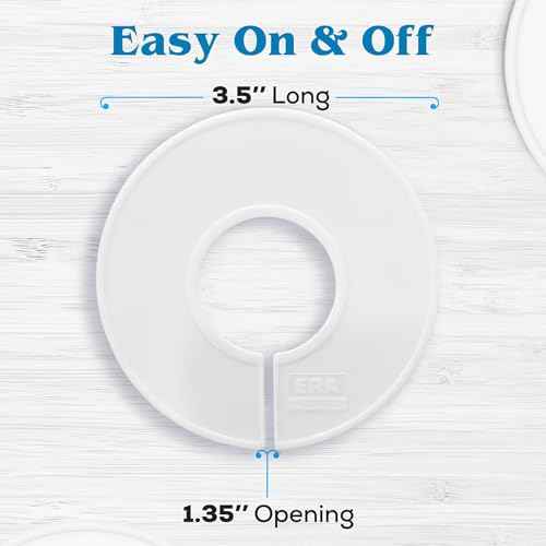 Set of 30 Blank White Closet Dividers for Hanging Clothes ? Clothing Rack Dividers for Organization