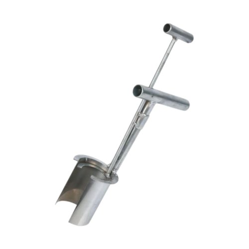 IEUDNS Bulb Planter Tool Accessories Time Saving with Handle Silver Stainless Steel Garden Tools for Garden Digging Transplanting