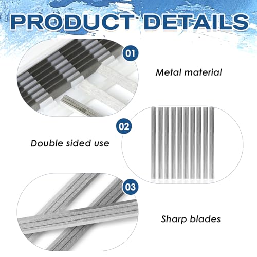 10 Pcs 3-1/4" Planer Blades Replacement Part Compatible with Makita Bosch DeWalt Black Decker Ryobi and Most Hand-held Portable Planers, Carbide Knives Gift for Craftsman, Carpenter