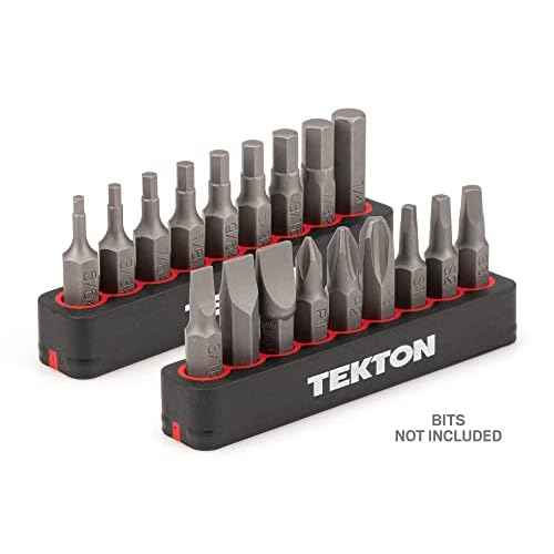 TEKTON 9-Tool 1/4 Inch Bit Rail Set (2-Piece) | ODB91000