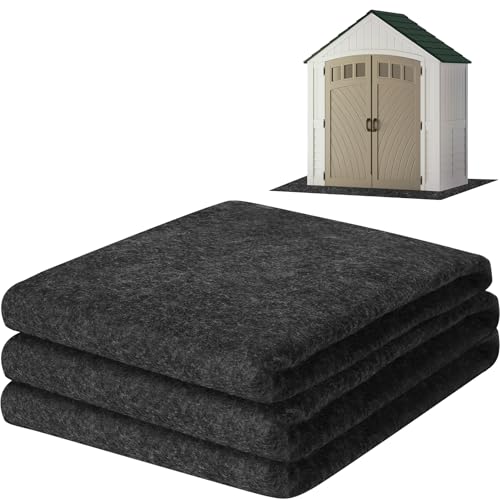 ToLanbbt 8.2 x 6 FT Waterproof Outdoor Storage Shed Floor Mat - Dark Grey