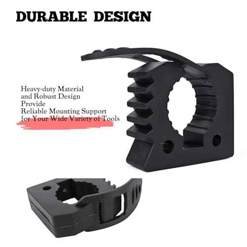 Shovel Holder Clamp Mount Kit,Truck Bed Molle Panel Mount, Shovel Mount for Roof Rack,Quick Release Mount Clamps Off Road UTV Utility Trailer Accessories Fits 1-1/7" to 1-3/7" Diameter Tools(6 Pack)