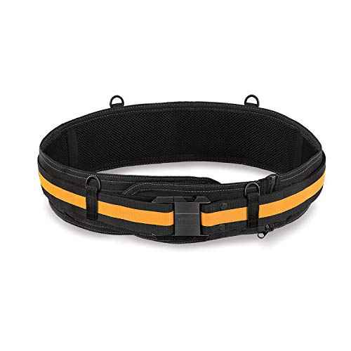 ToughBuilt Padded Work Belt with Heavy Duty Buckle | Comfortable Contractor Belt Compatible with All ClipTech Pouches | TB-CT-41B