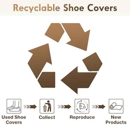 Shoe Covers Disposable Non-slip,Durable & Recyclable Booties for Shoes Covers,Foot Covers for Shoes Disposable,Stretchable Fits Up to Size 13 US Men,X-Large 50 Count