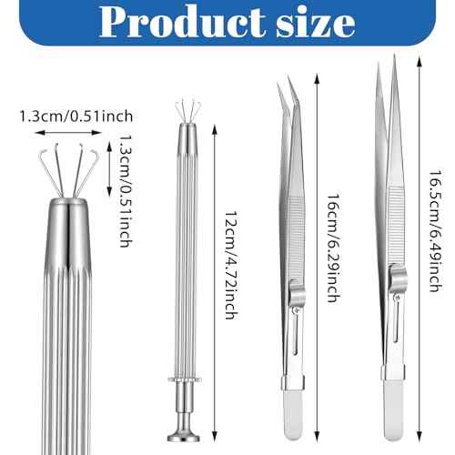 3 PCS Piercing Ball Grabber Tool, Diamond Tweezers, Piercing Removal Tool Gem Stone Jewelry Locking Tweezers Piercing Pliers to Change Jewelry IC Chip Electronic Components