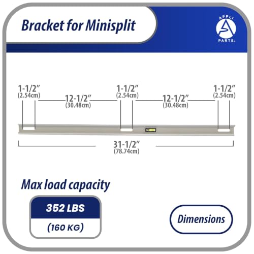 AP APPLI PARTS APAB-3160 Heavy Duty Wall Mount Bracket for Mini Split AC Units Up to 352 lbs