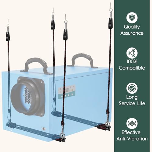 Heavy-Duty Dehumidifier Hanging Kit with 300 lb Load Capacity for Crawl Space & Basement