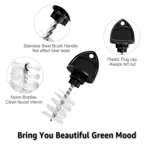 MRbrew Beer Tap Cleaning Kit 15Pcs – Faucet Brush, Cap Covers & Long Cleaners