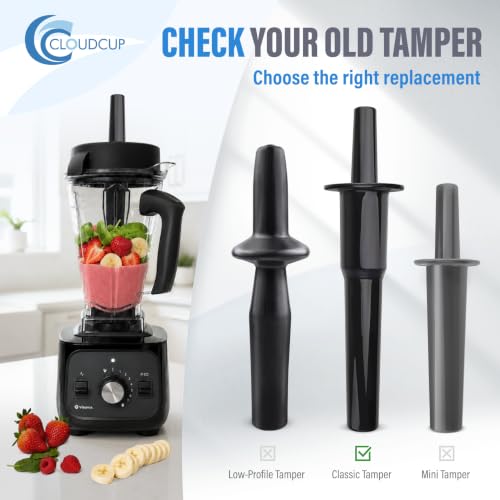 CloudCUP Classic Tall Tamper Replacement for Vitamix 64 oz Classic Container (1 pack) – CC-VT-CL64-1PK