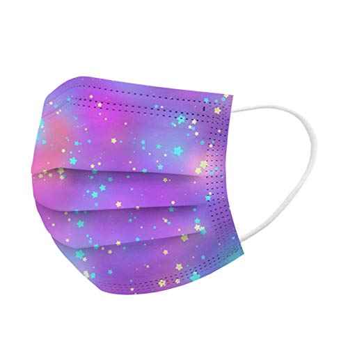 50Pcs Kids Face Mask Childrens 3 Ply Non-Woven Protective Breathable Kids Face Mask for Boys Girls Outdoor School