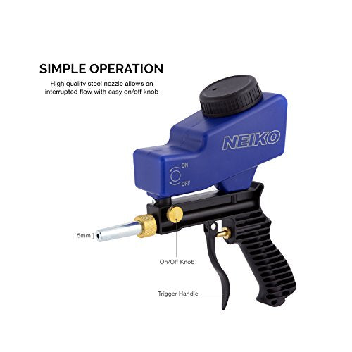 NEIKO 30068A Air Sand Blaster Gun | Remove Paint, Rust, Stains, and