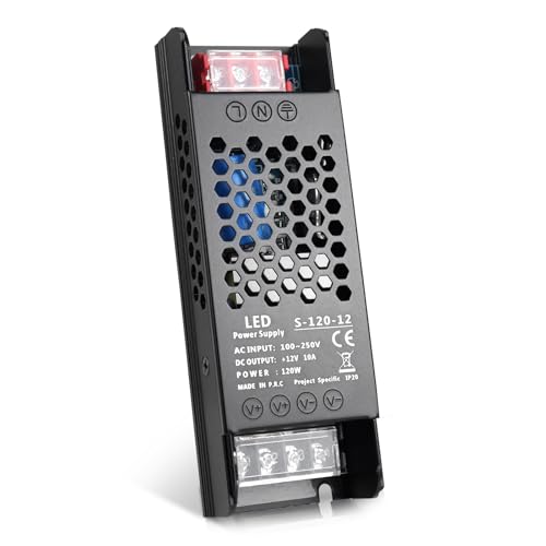120W 12V 10A Universal Switching Power Supply for LED Strip Lights, Industrial Devices