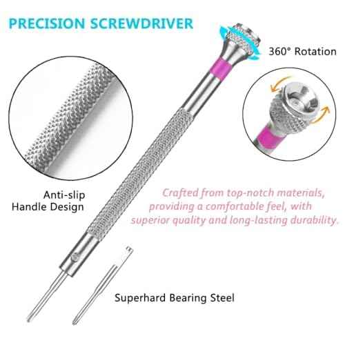 13PCS Professional Watch Screwdriver Set, BEBEEPOO Micro Precision Screwdriver Set£¬Micro Precision Eyeglasses Repair set£¬ 0.6-2.0mm, Jewelry Work,Computer Phone Small Tools