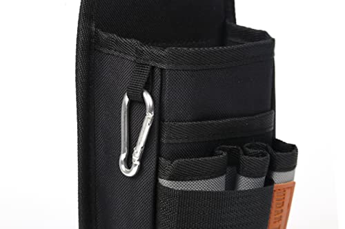 VIDAR TOOLS 5-Inch Small Tool Pouch with Belt Clip, 5 Pockets, Heavy-Duty Organizer for Electrician & Work Belt