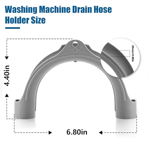 U Shape Washer & Dishwasher Drain Hose Hook - PVC Holder