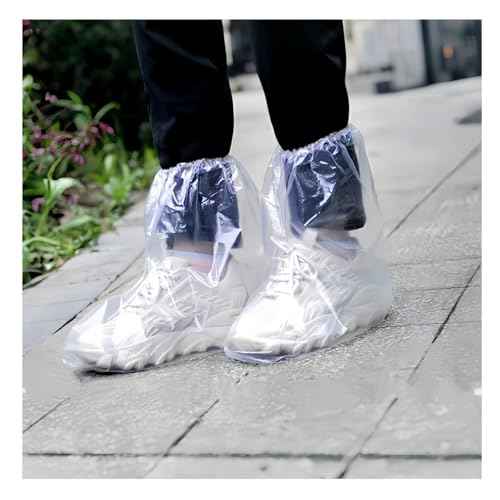 20 PCS Shoe Covers Disposable, Rain Shoe Covers, Shoe Covers for Rain, Waterproof Boot Covers, Disposable Shoe Covers, Non-Slip Outdoor Waterproof Shoe Covers Women and Men (10 Pairs,Clear)