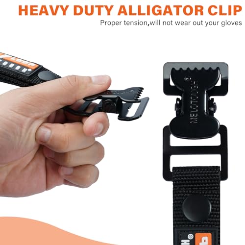 MELOTOUGH Work Glove Holder Glove Strap Quick Leash With Alligator Clip¡¦