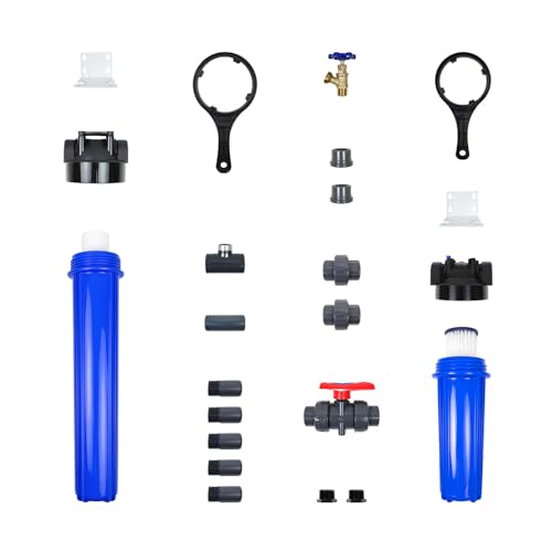 Aquasana Install Kit for Whole House Pre & Post Water Filters - 20" Sediment Filter Bundle