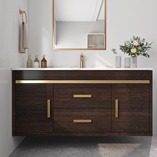 ReWallpaper Dark Brown Wood Peel and Stick Wallpaper 17.7 x 78.7 inches - Textured Vinyl Contact Paper for Furniture & Walls