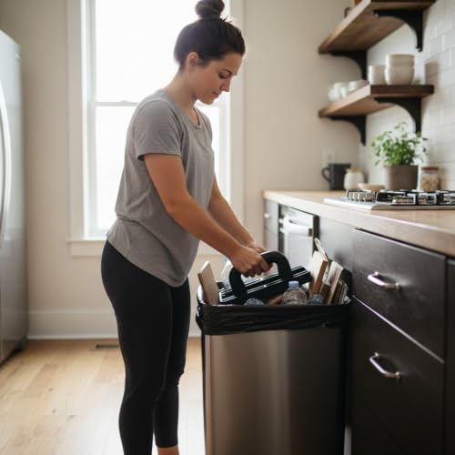 Waste Smasher Handheld Trash Compactor - Reusable Kitchen Garbage Tamer with Wide 6x10