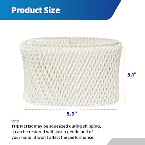 Ximoon WF2 Humidifier Filter Replacement 2 Pack for Vicks Kaz Starry Night & V3100-V3900