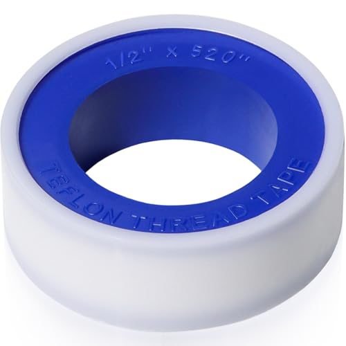 MEBMIK PTFE Teflon Tape 1/2 Inch x 520 Inches Plumbing Sealant for Shower & Water Pipes - Variation 1