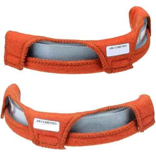 2Pcs Hard Hat Helmet FR Sweatsopad Air Cushioned 20-3200V Sweatband - Sweatband - Sweat Bands Washable (Orange)