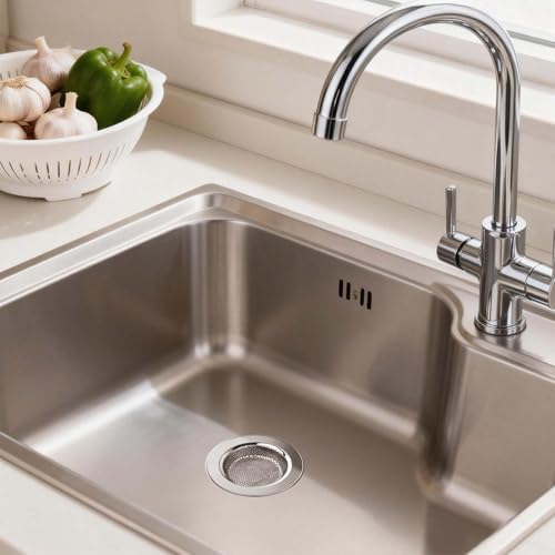 Chefbee 4.4-Inch Stainless Steel Kitchen Sink Drain Strainer Food Catcher 4PCS