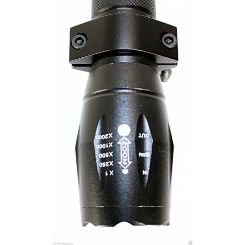 Trinity 1000 Lumen led Flashlight for mossberg 500 Pump Home Defense Tactical Hunting Optics Aluminum Black Picatinny Weaver Mounted Adapter Single Rail Mount.