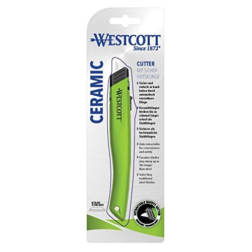 Westcott Ceramic Safety Blade Cutter - Green