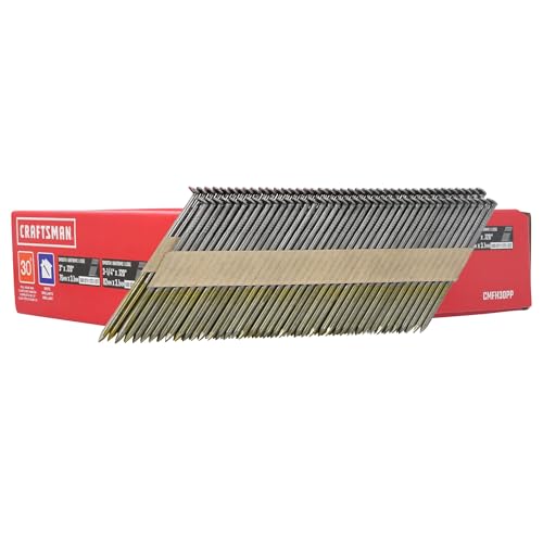Craftsman 30-Degree Framing Nails 3-1/4 in & 3 in Paper Collated Pack, 500 pcs