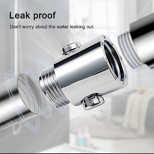 Silver Shower Head Shut Off Valve Water Control Tap for Bathroom & RV