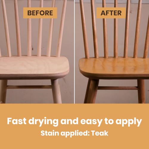 Furniture Clinic 250ml Water-Based Dark Oak Wood Stain - Fast Drying