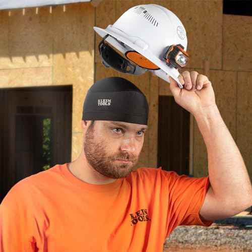 Klein Tools 60181 Cooling Helmet Liner, Under Hard Hat Cap with Mesh Fabric at Crown