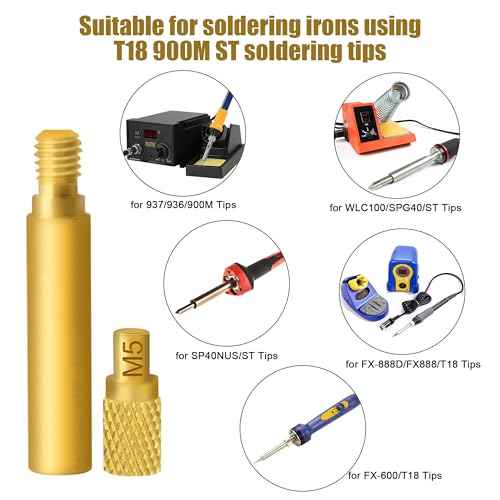 8pcs Heat Set Insert Tip Heads,Soldering Tips for Fx888D,Tip Heads M2 M2.5 M3 M4 M5 M6 M8 Heat Set Inserts,with Box