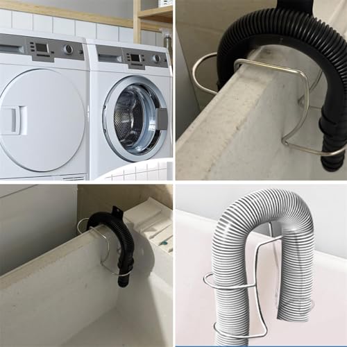 Yeasing 2in x 2.54in 304 Stainless Steel Washing Machine Drain Hose Holder