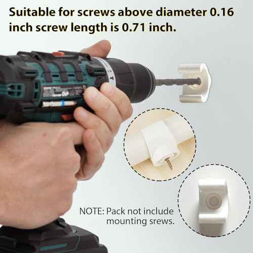 50 Pack 1/2 Inch PEX Clips, 16 mm Pipe Hangers Pipe Holder PEX Tubing Clamps PVC Water Pipe Support Pipe Clamp Tools, White Plastic U Pipe Clamp Tools