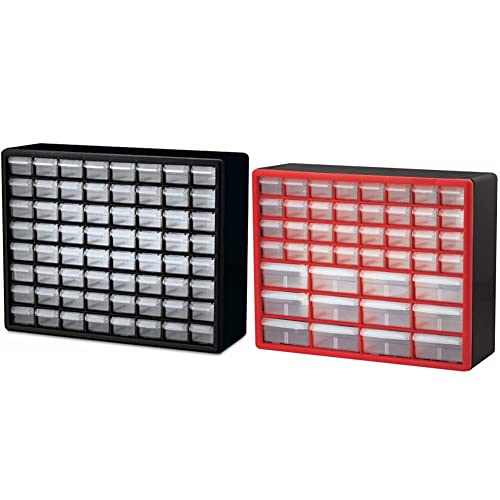 Akro-Mils 64 & 44 Drawer Plastic Parts Storage Cabinets Bundle